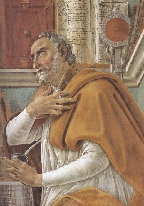Sandro Botticelli Details of  St Augustine in his Study (mk36) Sweden oil painting art